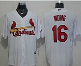 St. Louis Cardinals #16 Kolten Wong White New Cool Base Stitched MLB Jersey,baseball caps,new era cap wholesale,wholesale hats